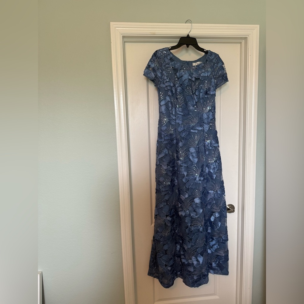 Alex Evenings Blue Evening Gown